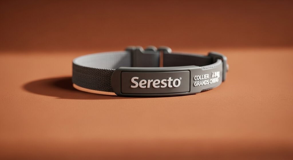 Seresto Collier Grands Chiens grey flea and tick collar for large dogs over 8 kg